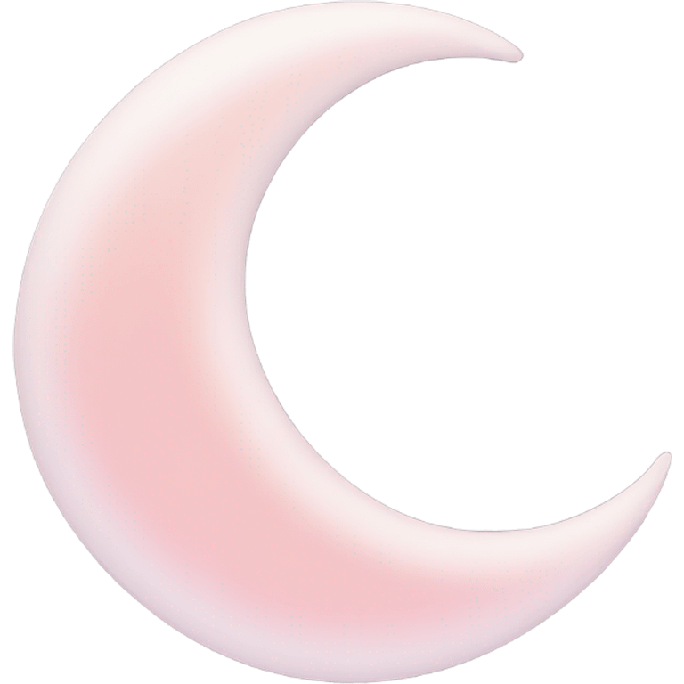 pastel pink moon emoji