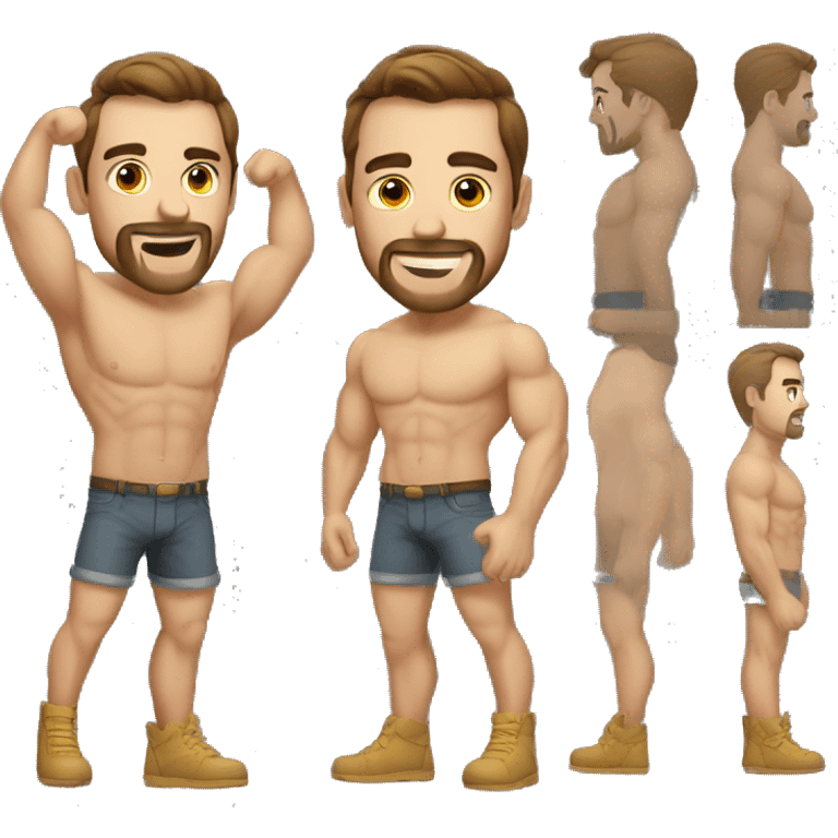 hombre musculoso en mac emoji