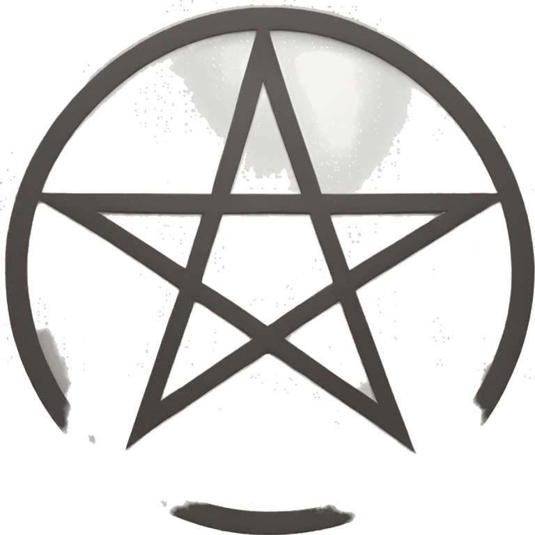 Pentagram in circle emoji