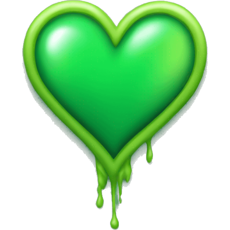 Green heart ios emoji