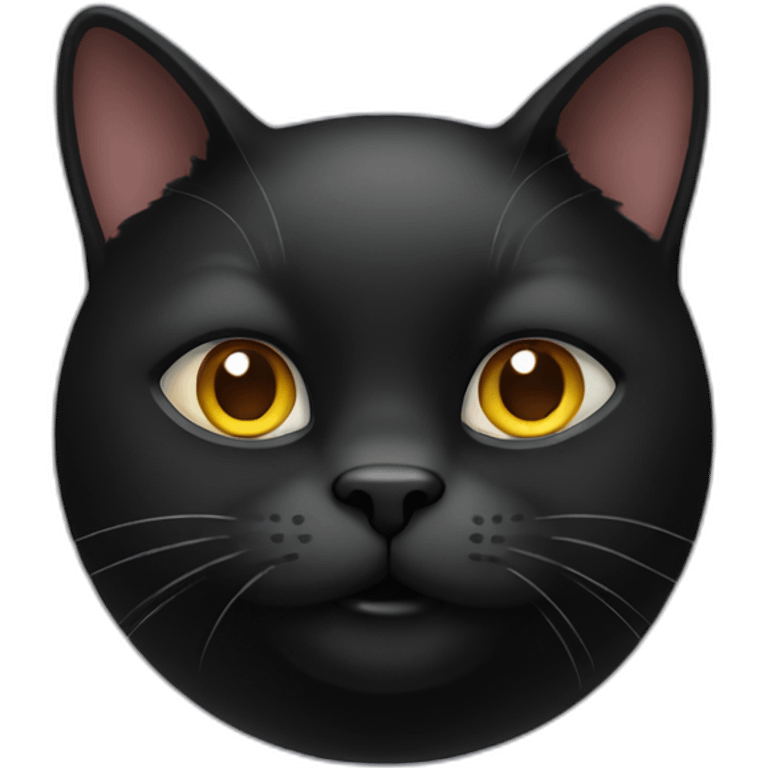 black fat cat emoji