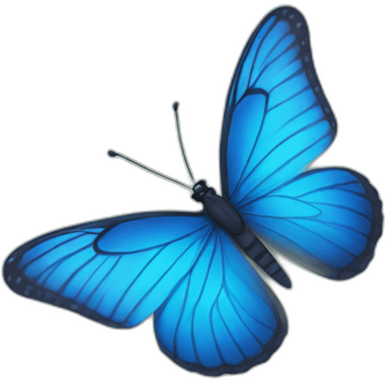 Blue butterfly  emoji