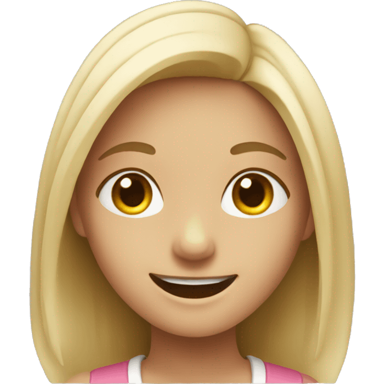 Girl smiling emoji