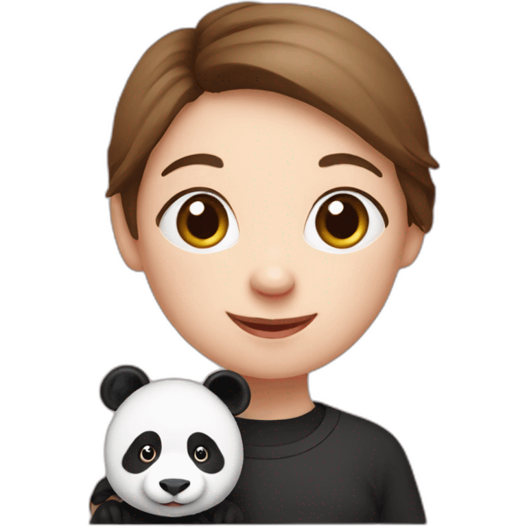 Mom panda son pig emoji