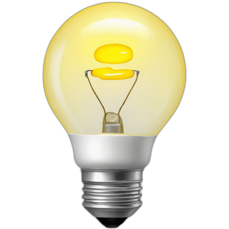 yellow light emit bulb emoji