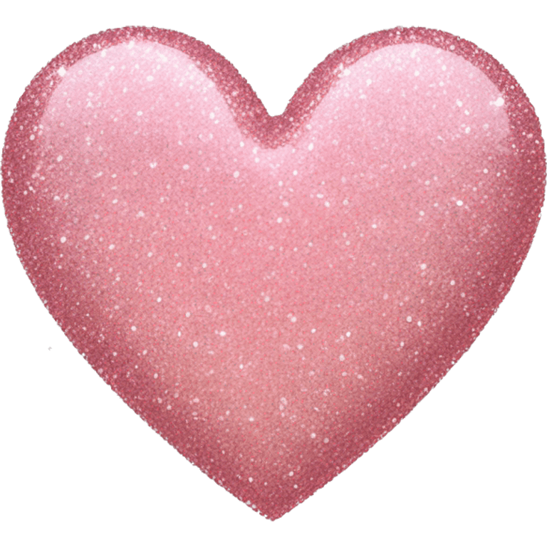 blush pink glitter heart emoji