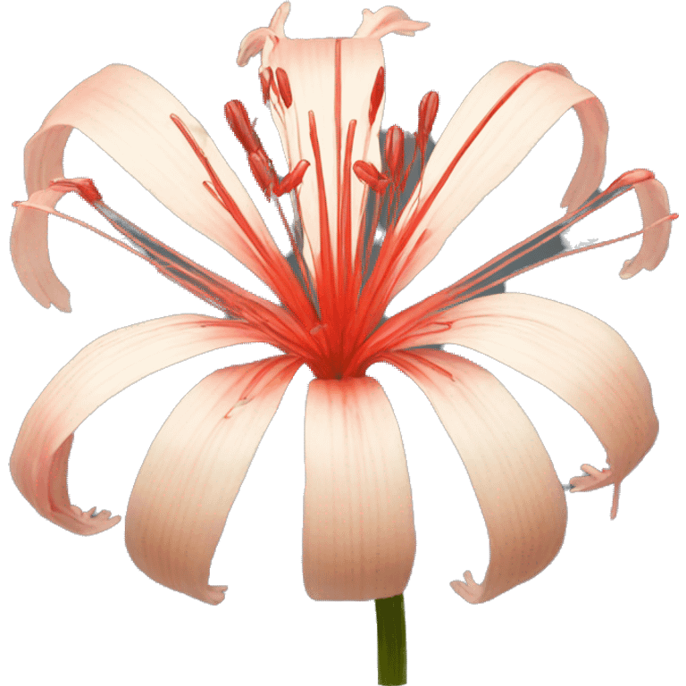 The Lycoris radiata flower emoji