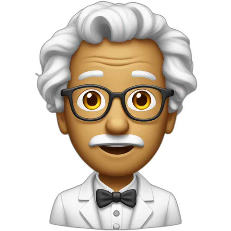 Crazy inventor scientist emoji