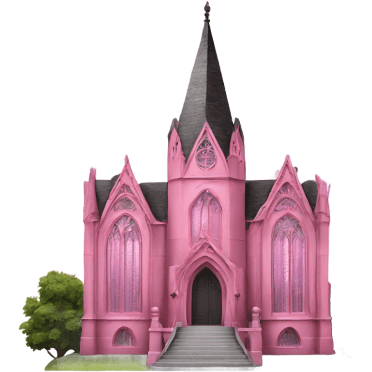 Pink gothic architecture emoji