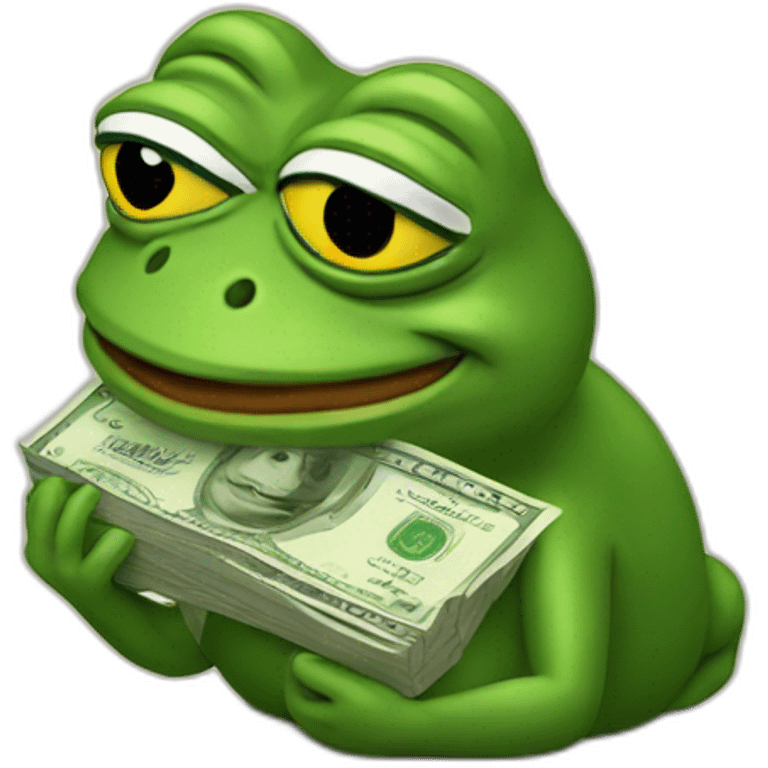 pepe lending money emoji