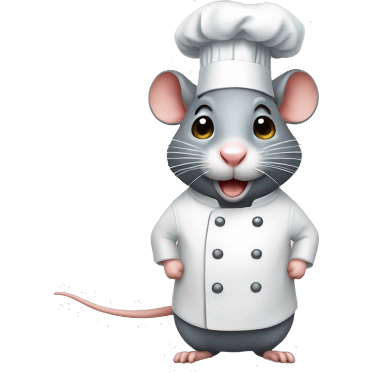 Rat with chef hat emoji