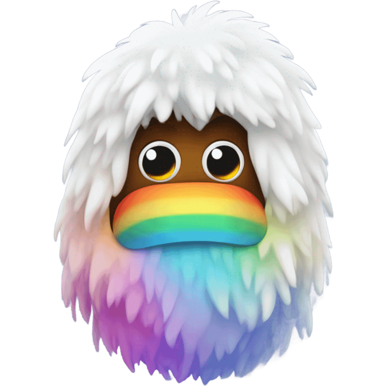 A rainbow yeti poop emoji emoji