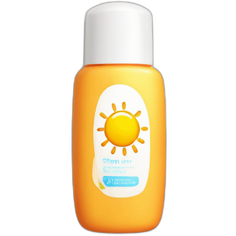 Sunscreen bottle emoji