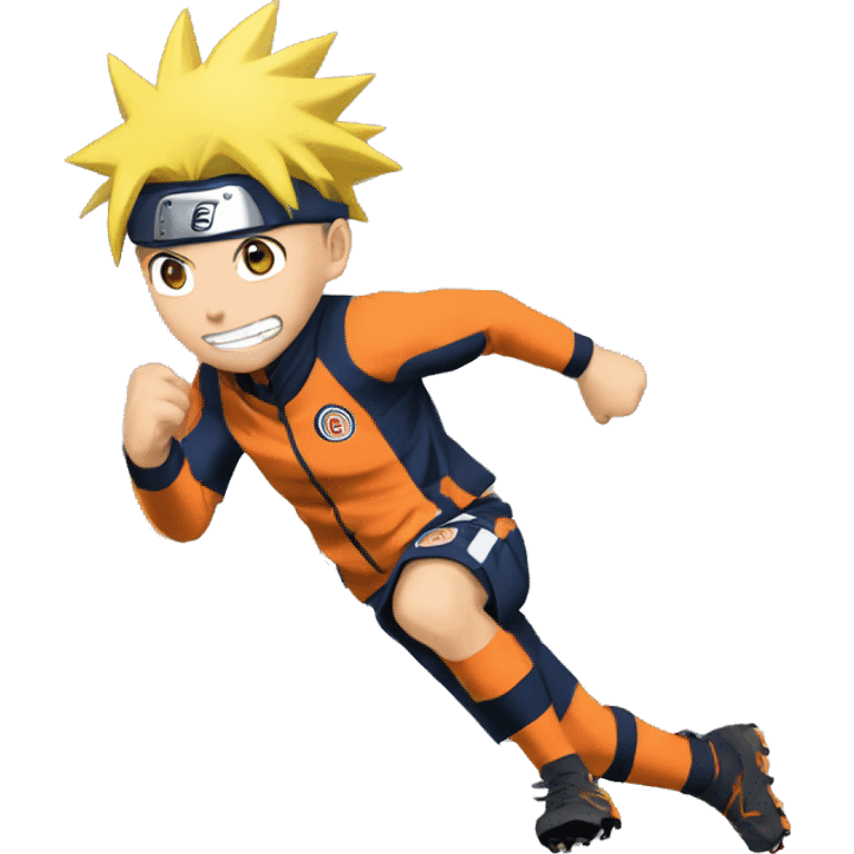 Naruto qui joue au foot  emoji