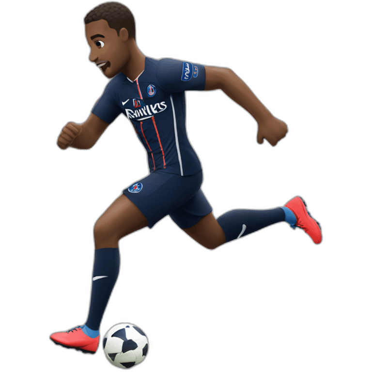 paris st germain player running emoji