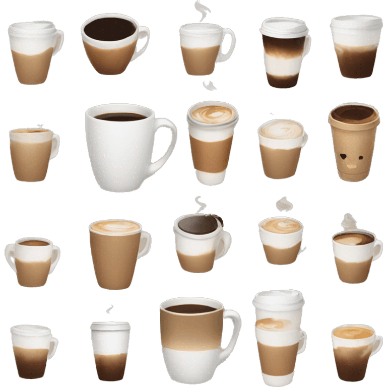 Coffee cup aesthetic emoji