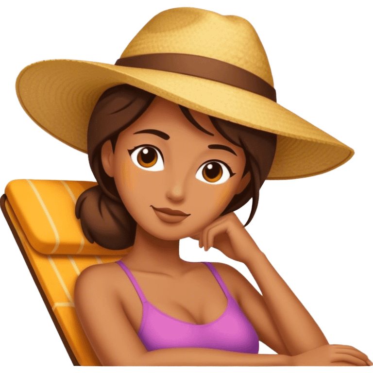 a woman relaxing emoji