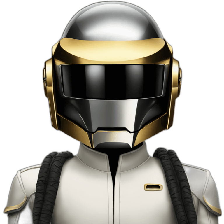 daft punk wearing mask which says "rythmn" emoji