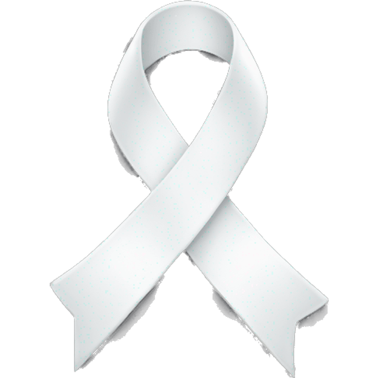 White ribbon  emoji