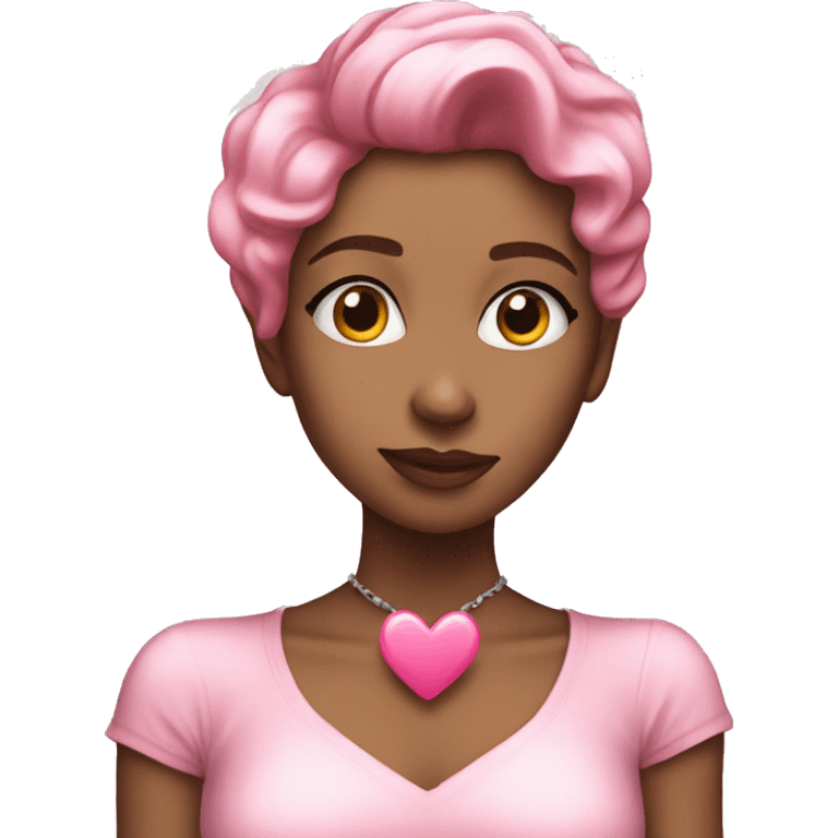 Pink heart flirtee emoji