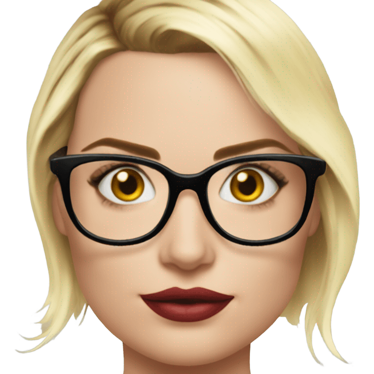 :Margot Robbie: glasses  emoji