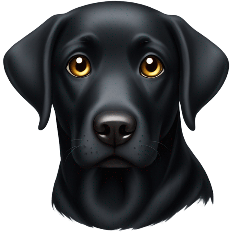 Black lab emoji