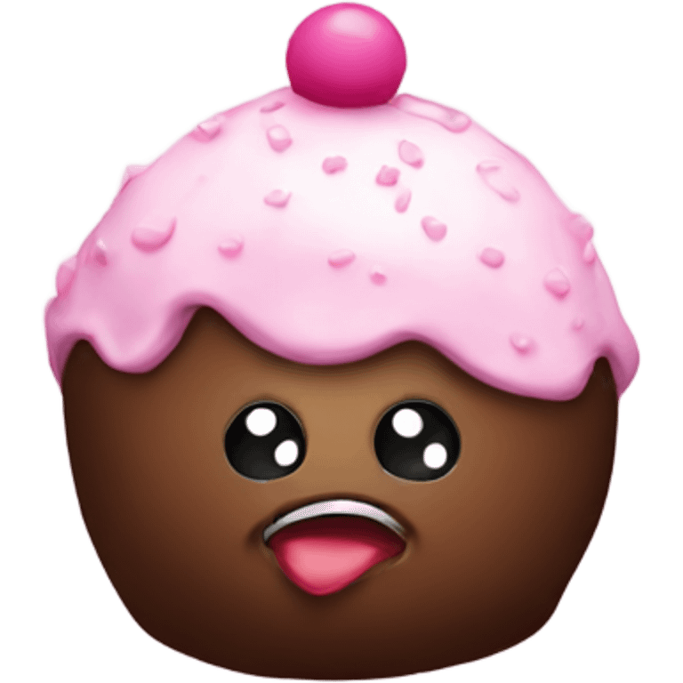 Cake ball emoji