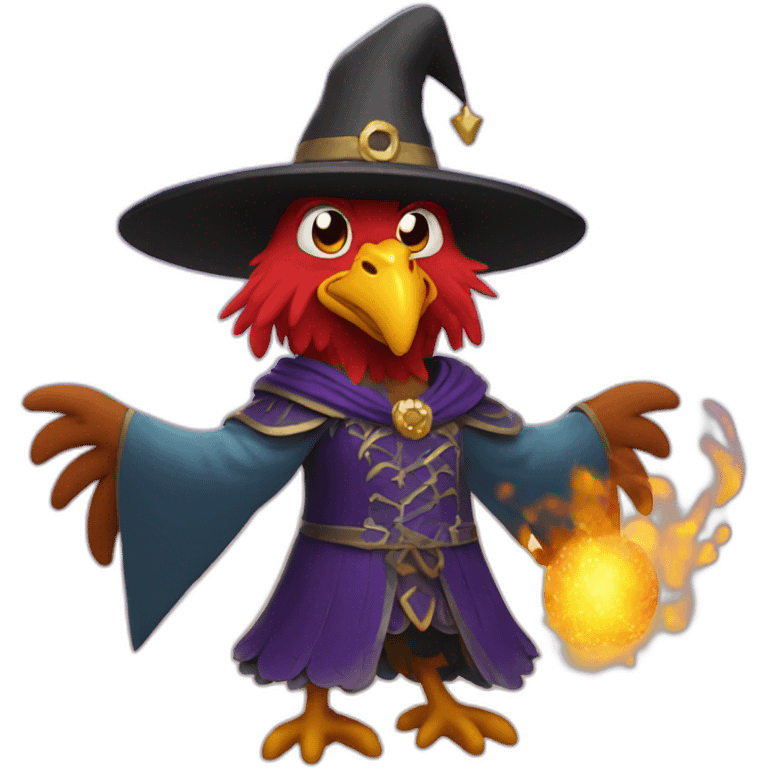 rooster wizard emoji