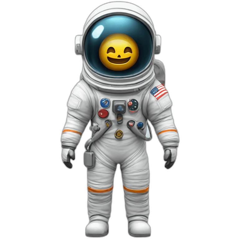 3d halloween themed astronout emoji