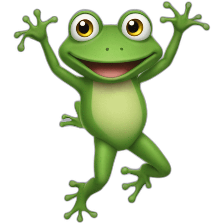 Grenouille qui danse emoji