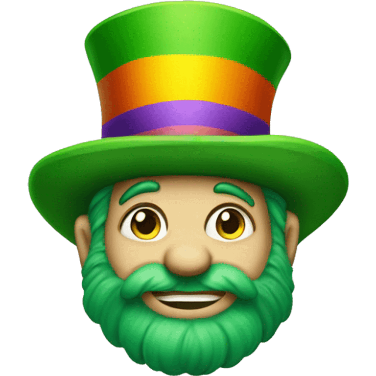 rainbow leprechaun emoji