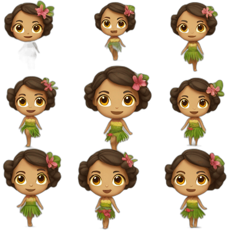 hula girl emoji