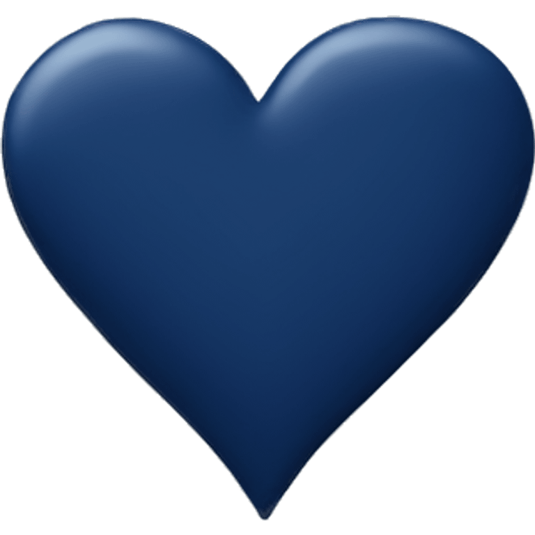 Navy blue heart emoji