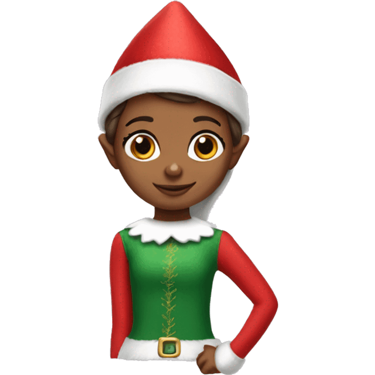 girl Elf on the shelf emoji