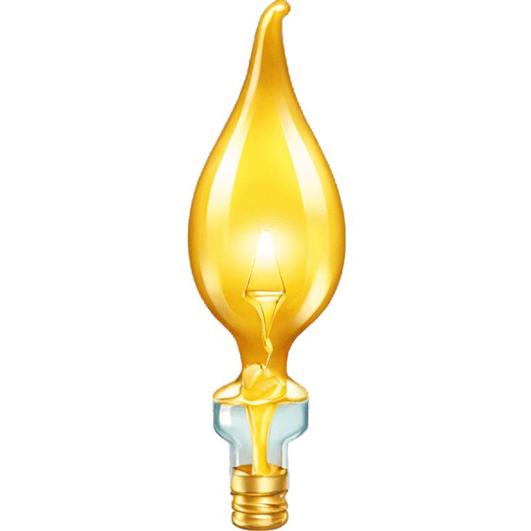 ampoule with gold and sparkling liquid emoji