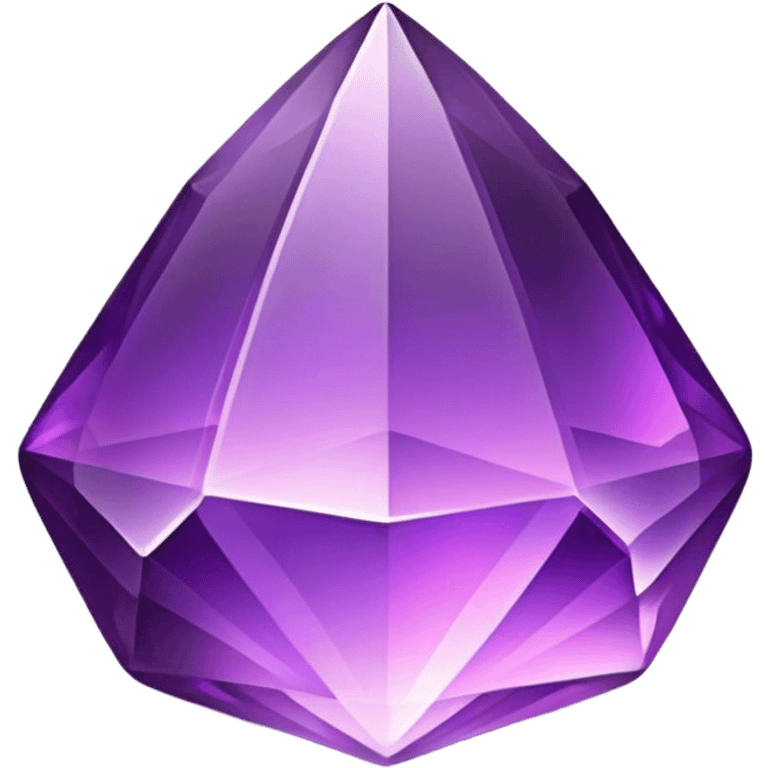 Cinematic Realistic Amethyst Emoji, Rich and soothing, with smooth, polished purple facets catching the light and casting soft, calming reflections. The deep violet hue seems to glow with an ethereal light, radiating peaceful energy and elegance. Soft glowing outline, capturing the essence of tranquility and mystery in a stunning amethyst. emoji