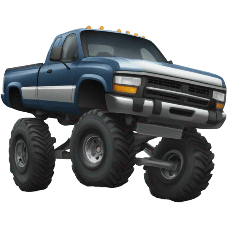 Lifted truck emoji