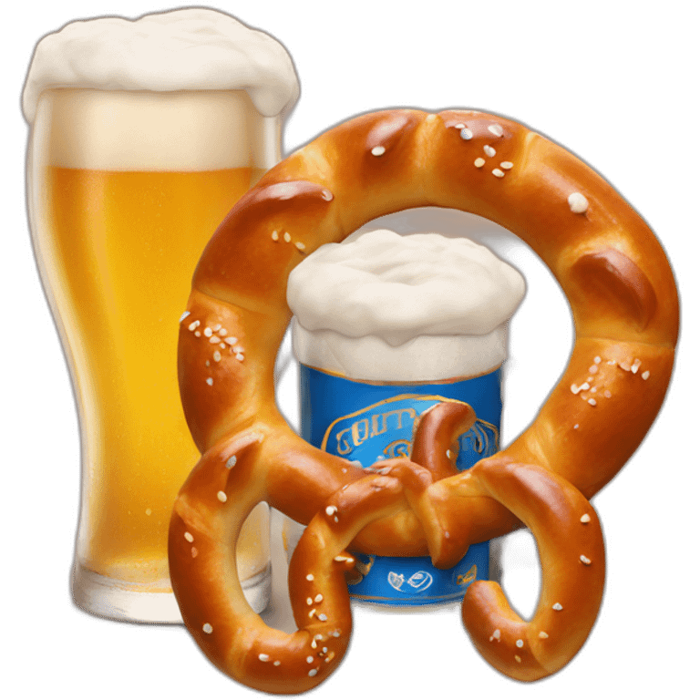 pretzel and beer emoji