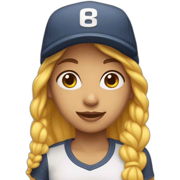 Girl with a cap emoji