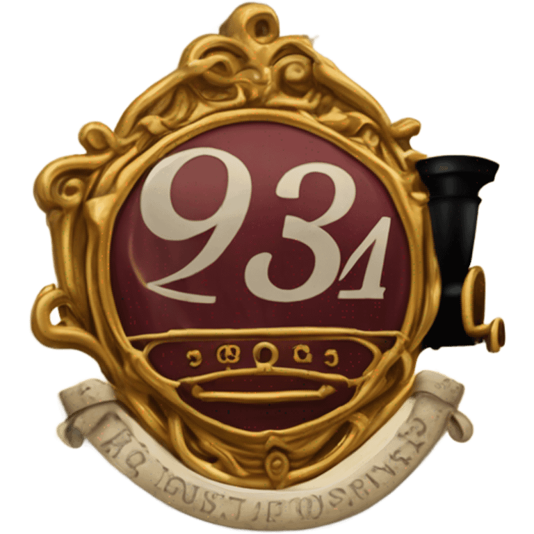 9 3/4 ticket from Harry Potter  emoji