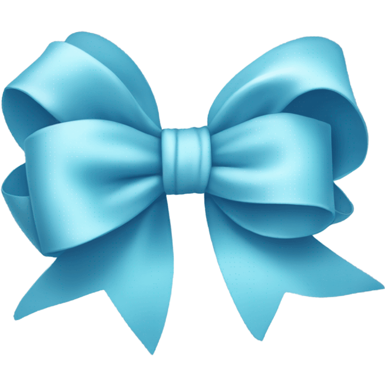 light blue bow emoji