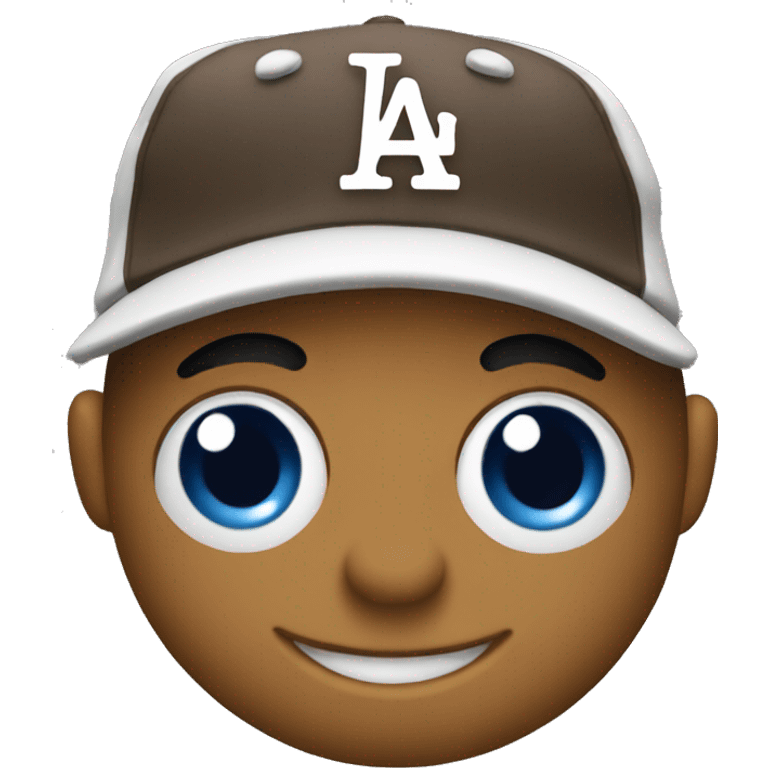 Emoji with dodger hat emoji