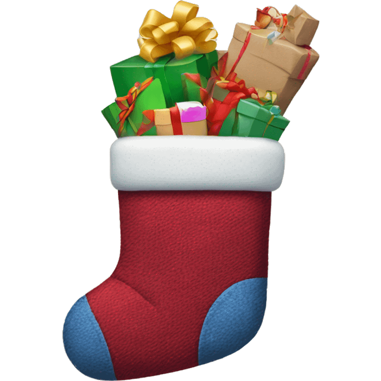 A cozy Christmas stocking filled with little surprises emoji