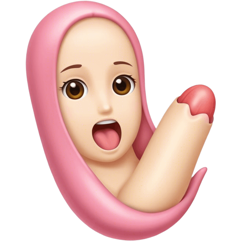 large penis inserted into girls vagina emoji