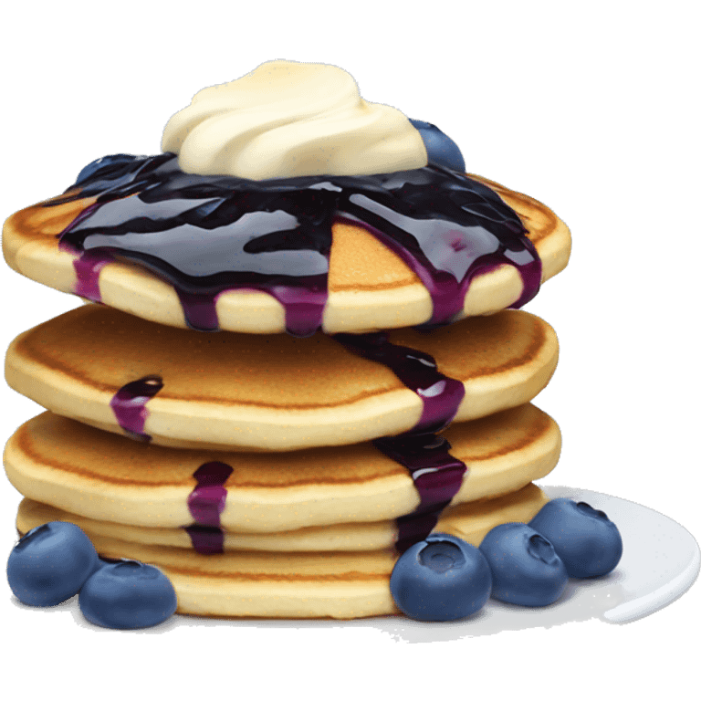 Blueberry pancakes  emoji