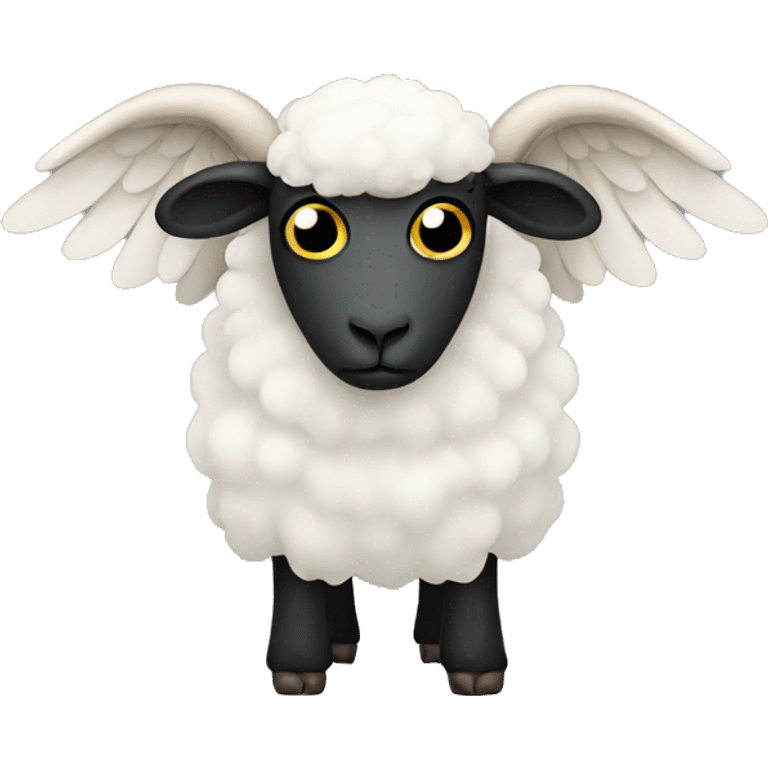 Evil sheep with wings emoji