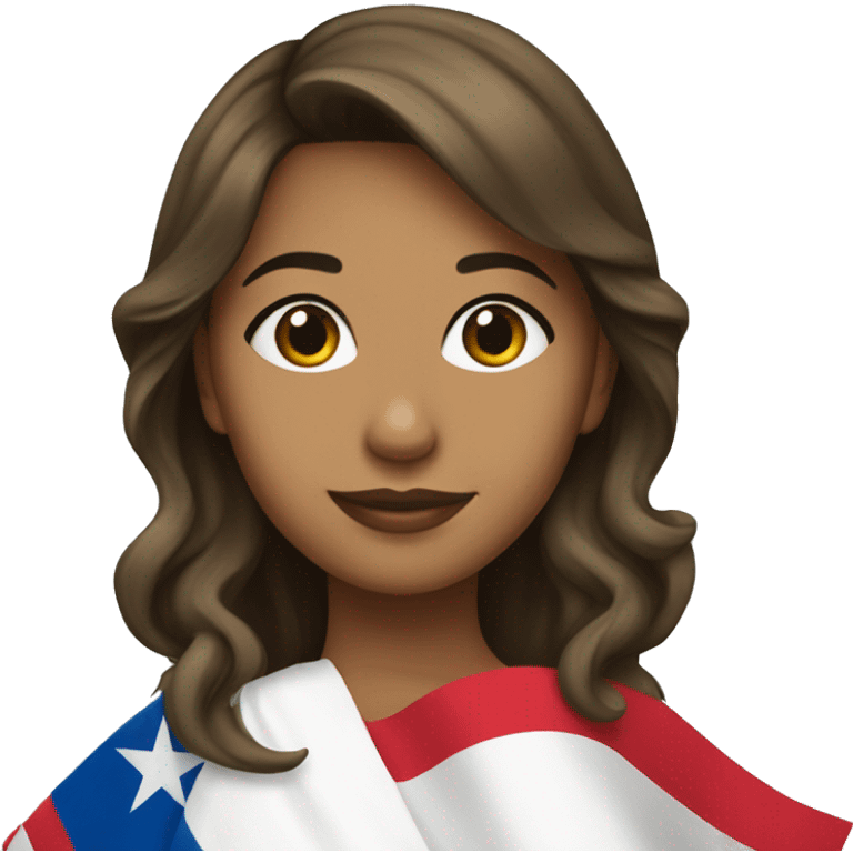 Latina with puerto Rico flag emoji