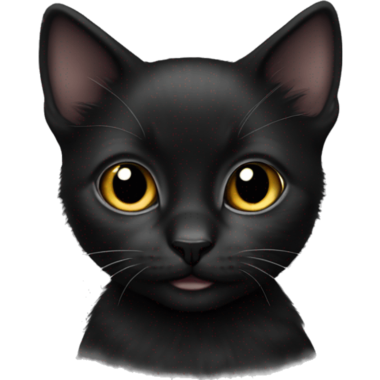 Black kitten emoji