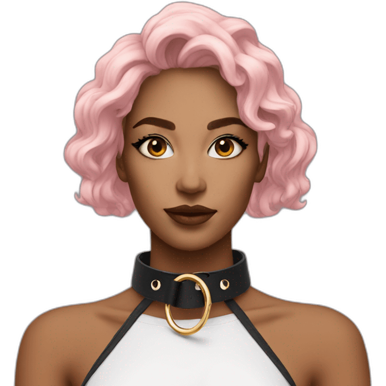 O ring choker  woman emoji