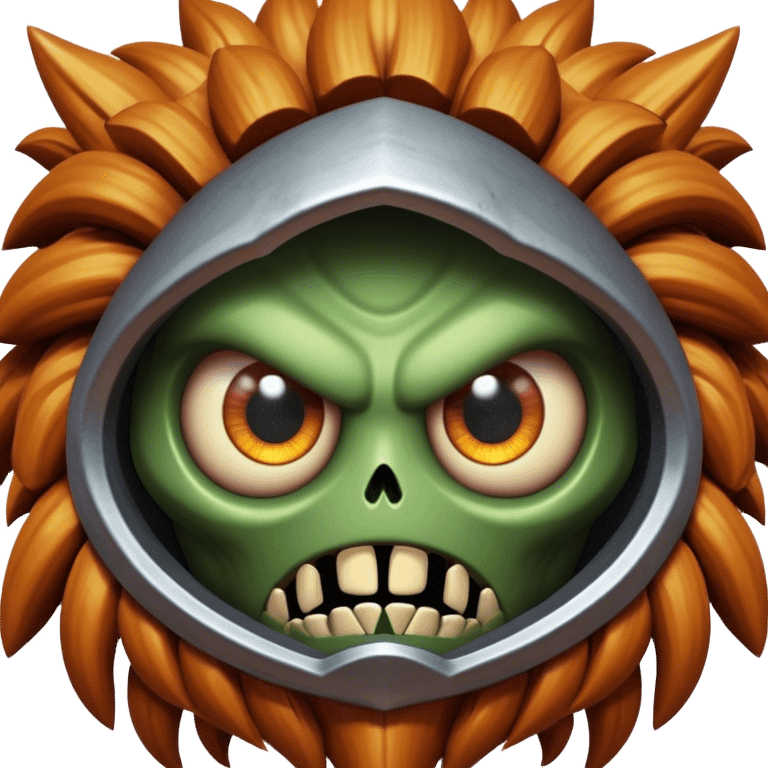 3D, cinematic ultra detailed 32k HD Doom srhoom in pvz 1, brought to life with stunning visual details, each lash, eye, and hair is shown in stunning detail, rich textures, visually rich, so lifelike that it feels like it could leap off the page at any moment emoji